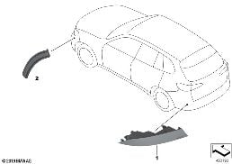 REFLECTOR diagram for BMW X7 G07 LCI 40dX