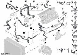 COOLING SYSTEM COOLANT HOSES