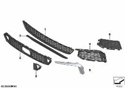 M TRIM DECOR ELEMENTS, FRONT