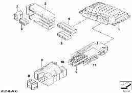 BASIC COTROL UNIT DME / MSV70 diagram for BMW 5 Series E61 530xi