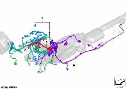 Kabelový svazek motor diagram for BMW X5 G05 30dX