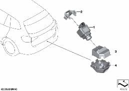 REARVIEW CAMERA / PMA diagram for BMW X3 G01 20iX
