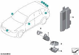 SURROUND VIEW CAMERA/PMA PLUS diagram for BMW X3 G01 20iX