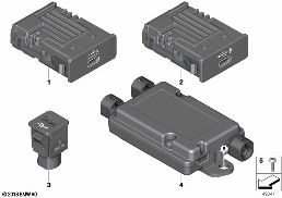 USB SEPARATE COMPONENTS diagram for BMW Rolls-Royce Ghost RR21 Ghost