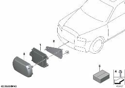 Régulateur de vitesse actif Stop/Go diagram for BMW Rolls-Royce Cullinan RR31 Cullinan