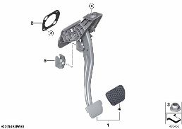 Pedalen automatische versnellingsbak diagram for BMW X5 G05 40iX