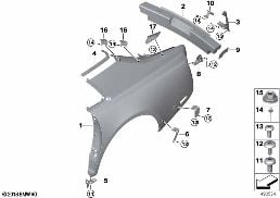 Fiancata/rivestimento posteriore diagram for BMW Rolls-Royce Phantom RR11 Phantom