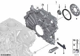 TIMING CASE diagram for BMW 3 Series G20 Sedan 320dX