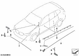 LED MODULE / FIBER-OPTIC diagram for BMW X3 G01 30iX