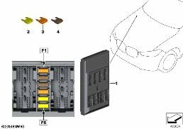 BODY DOMAIN CONTROLLER BDC diagram for BMW 3 Series G20 Sedan LCI 320d
