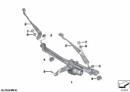 SINGLE WIPER PARTS diagram for BMW Z4 G29 30i