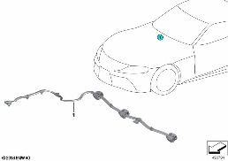 SINGLE PARTS FOR WINDSHIELD CLEANING diagram for BMW Z4 G29 30i