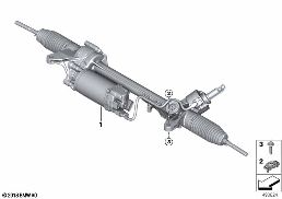Электрическое рулевое управление diagram for BMW 5 Series G38 LCI 535Le
