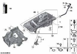 OIL PAN/OIL LEVEL INDICATOR
