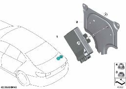 REAR AXLE DIFFERENTIAL CONTROL UNIT diagram for BMW 3 Series G21 Touring 320i