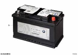 ORIGINAL BMW BATTERY diagram for BMW 7 Series F01 LCI 740dX