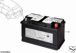 ADDITIONAL BATTERY diagram for BMW X5 F15 30dX