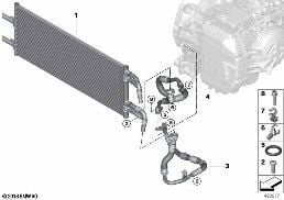 TRANSMISSION OIL COOLER/OIL COOLER LINE