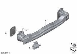 CARRIER, REAR diagram for BMW X3 G01 30i