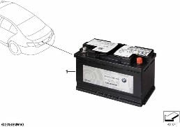 辅助电池 diagram for BMW 5 Series F10 LCI 530dX
