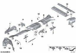 HEAT INSULATION diagram for BMW X6 M F96 X6 M