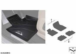 INTERIOR CONTENTS diagram for BMW X7 G07 40dX