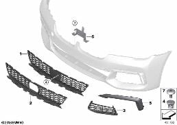 M TRIM DECOR ELEMENTS, FRONT