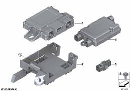 零件 電話 WCA/ 近距離無線通訊 diagram for BMW X5 F15 40eX