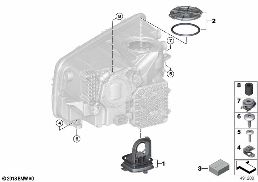 Composants pour projecteur diagram for BMW Rolls-Royce Cullinan RR31 Cullinan