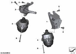 ENGINE SUSPENSION diagram for BMW 3 Series G80 M3 M3
