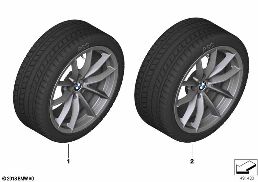 WINTER WHEEL WITH TIRE V-SPOKE 768 - 17