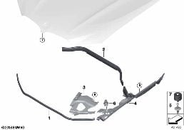 HOOD SEALS diagram for BMW X4 G02 30dX
