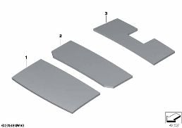 Geluidsisolatie dak diagram for BMW Rolls-Royce Cullinan RR31 Cullinan