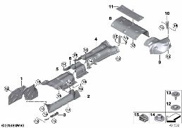 Warmteisolering diagram for BMW Rolls-Royce Cullinan RR31 Cullinan