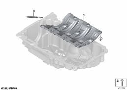 ENGINE BLOCK MOUNTING PARTS diagram for BMW X3 G01 LCI 30i