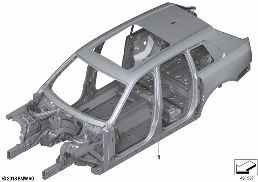 Caisse de carrosserie diagram for BMW Rolls-Royce Cullinan RR31 Cullinan