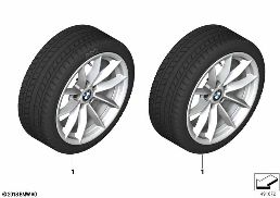 Roue hiver complète rayon en V 774 - 16