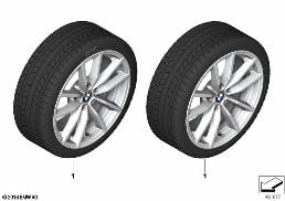 WINTER WHEEL WITH TIRE V-SPOKE 778 - 17