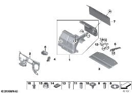 SOUND INSULATING REAR diagram for BMW i8 I12 i8