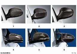 M PERFORMANCE EXTERIOR MIRROR FLAPS diagram for BMW 5 Series E60 LCI 523Li