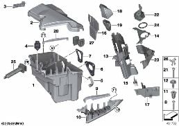 コントロール ユニット ボックス diagram for BMW X6 E71 50iX
