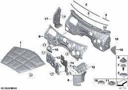 Isolation phonique avant I diagram for BMW Rolls-Royce Phantom RR11 Phantom