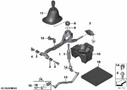 Механизм переключения передач МКПП diagram for BMW 5 Series G30 520d