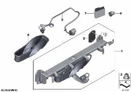 TRAILER COUPLING, ELECTRIC SWIVELING diagram for BMW 6 Series G32 GT 630dX