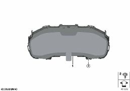 INSTRUMENT CLUSTER, HIGH diagram for BMW X6 G06 40dX