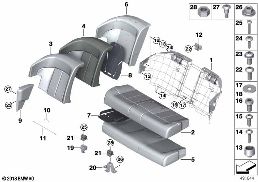 Fot. tyl., tapic. i poszycie, fot. pod. diagram for BMW Rolls-Royce Ghost RR21 Ghost