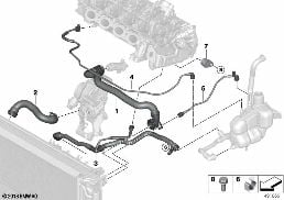 COOLING SYSTEM COOLANT HOSES