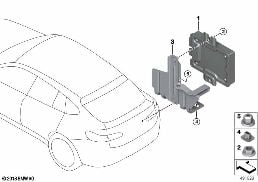 REAR AXLE DIFFERENTIAL CONTROL UNIT diagram for BMW X3 G01 LCI M40iX