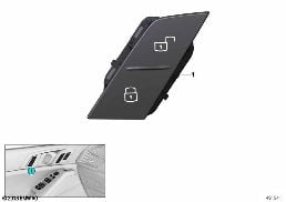 CENTRAL LOCKING SYSTEM SWITCH diagram for BMW 3 Series G20 Sedan LCI 320d