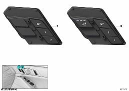 Bloc commande fonctions siège passager diagram for BMW X5 G05 40iX
